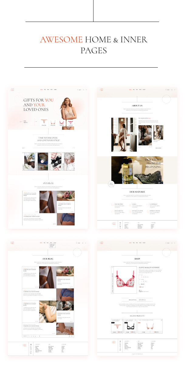 AleIntimisi - Lingerie eCommerce WordPress Theme - 3