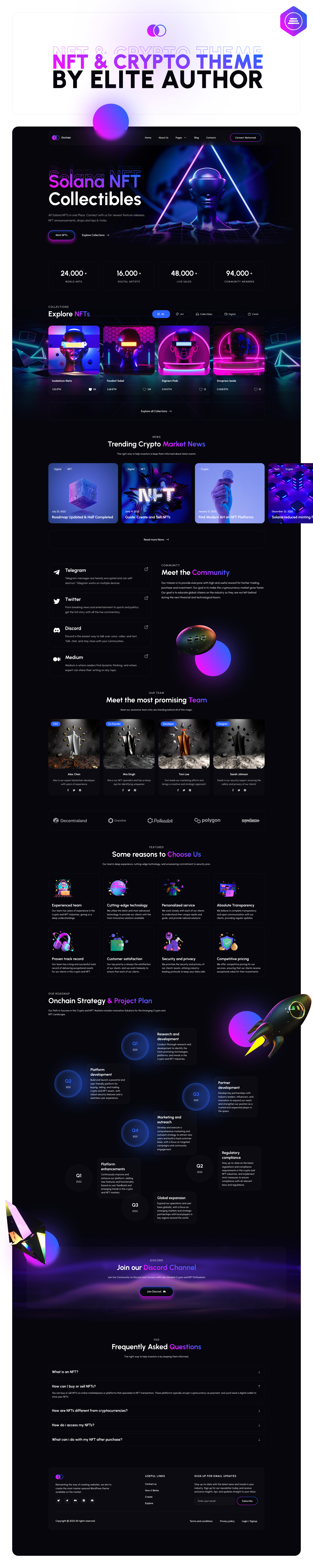 Onchain - NFT & Crypto WordPress Theme - 1